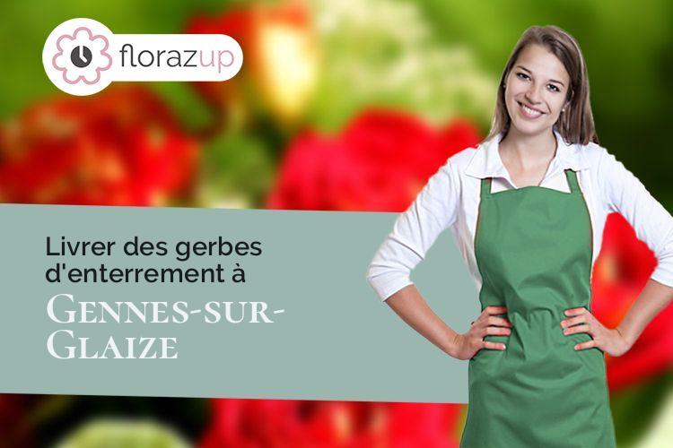 bouquets de fleurs pour des obsèques à Gennes-sur-Glaize (Mayenne/53200)