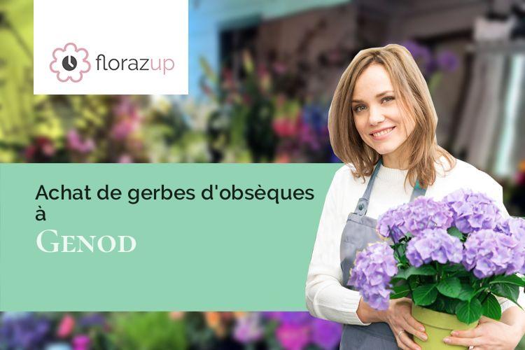 bouquets de fleurs pour un décès à Genod (Jura/39240)