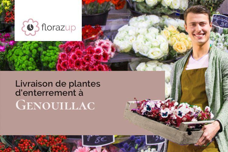 coeurs de fleurs pour un décès à Genouillac (Creuse/23350)
