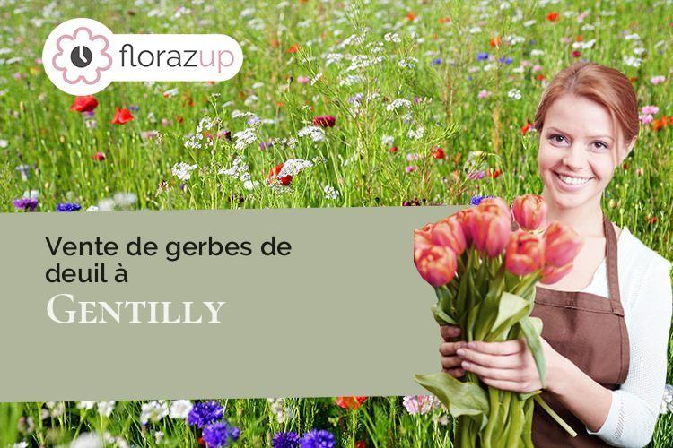 coeur de fleurs pour un enterrement à Gentilly (Val-de-Marne/94250)
