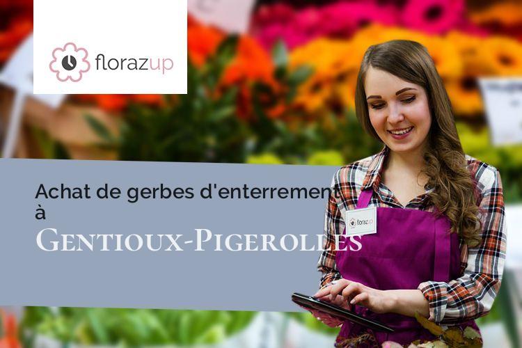 compositions florales pour des obsèques à Gentioux-Pigerolles (Creuse/23340)