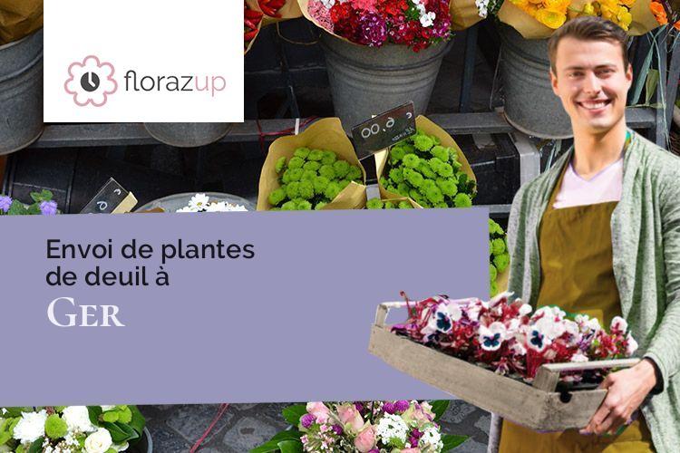 créations florales pour des funérailles à Ger (Manche/50850)