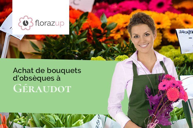 créations florales pour des funérailles à Géraudot (Aube/10220)