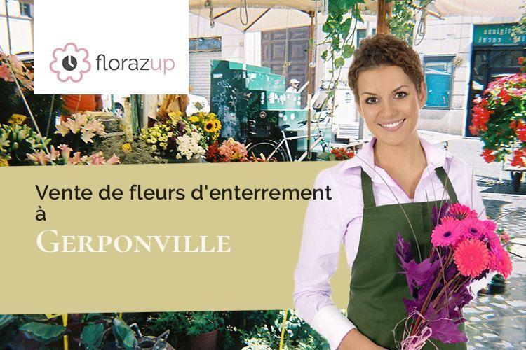 gerbes de fleurs pour un enterrement à Gerponville (Seine-Maritime/76540)
