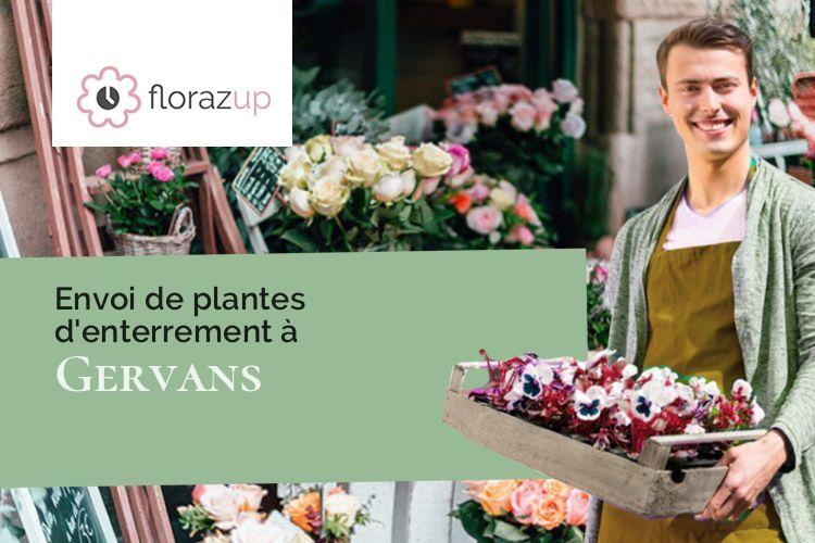 fleurs deuil pour un enterrement à Gervans (Drôme/26600)