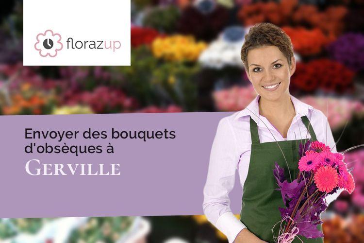 créations de fleurs pour des obsèques à Gerville (Seine-Maritime/76790)