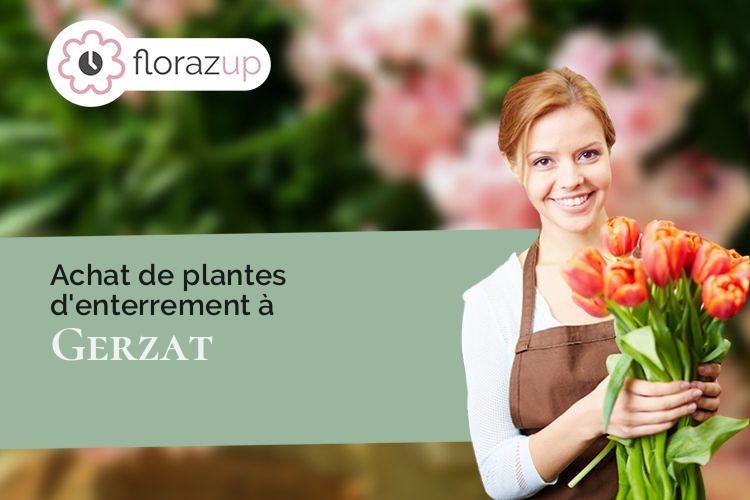 bouquets de fleurs pour des obsèques à Gerzat (Puy-de-Dôme/63360)