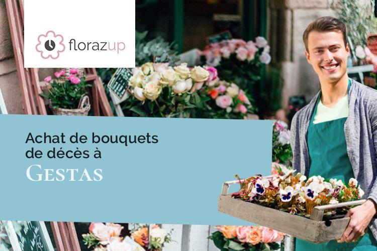 créations de fleurs pour un enterrement à Gestas (Pyrénées-Atlantiques/64190)