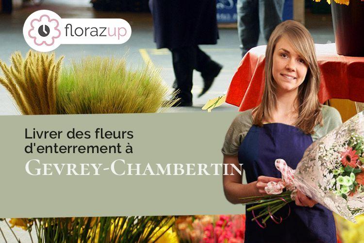 couronnes florales pour une crémation à Gevrey-Chambertin (Côte-d'Or/21220)