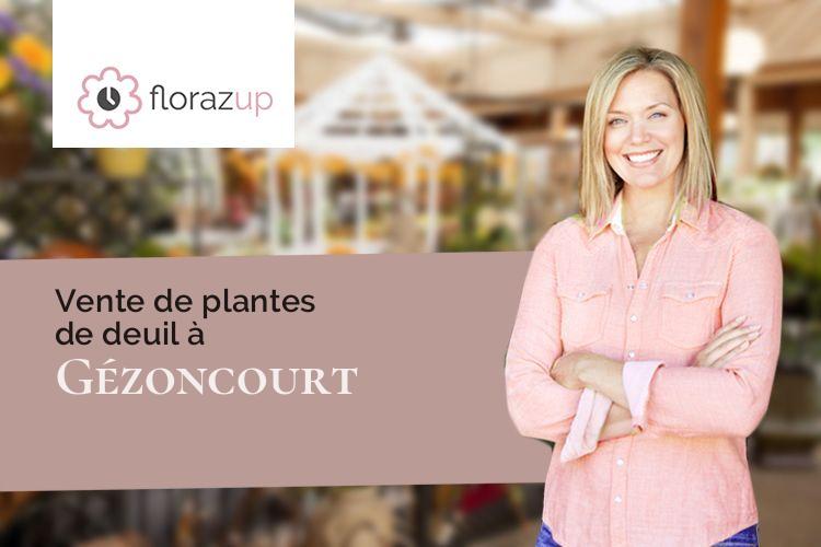 couronnes florales pour des funérailles à Gézoncourt (Meurthe-et-Moselle/54380)