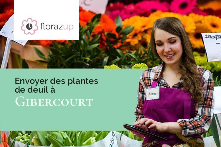 bouquets de fleurs pour un deuil à Gibercourt (Aisne/02440)