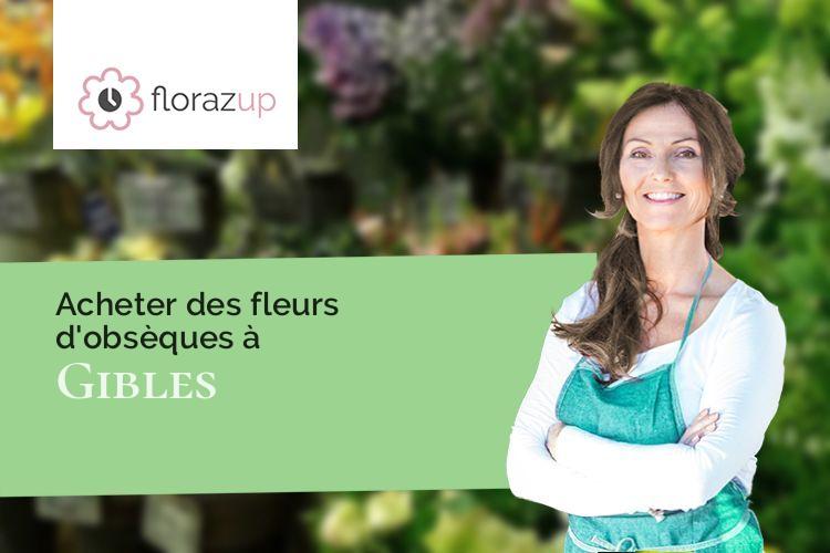 compositions florales pour des obsèques à Gibles (Saône-et-Loire/71800)