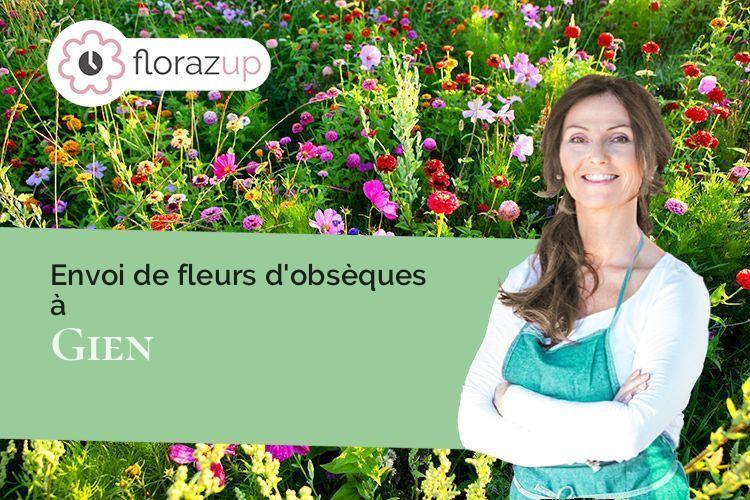 compositions de fleurs pour des obsèques à Gien (Loiret/45500)