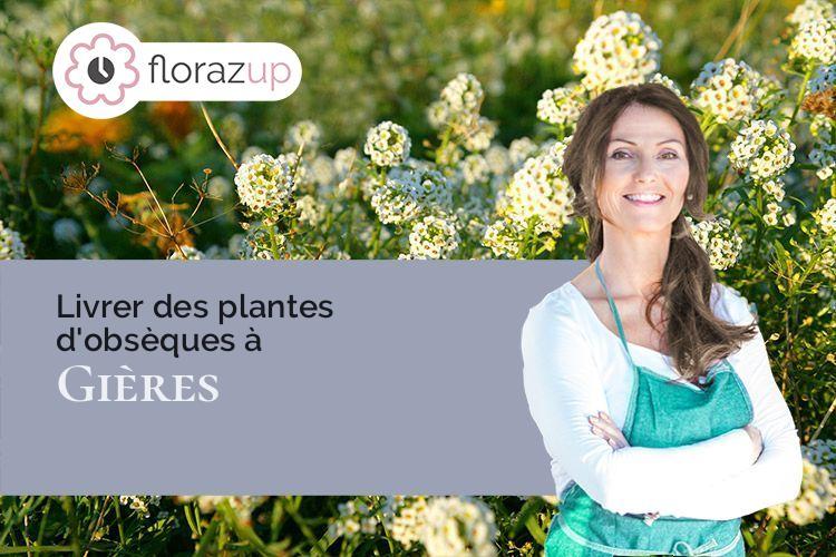 compositions de fleurs pour un deuil à Gières (Isère/38610)