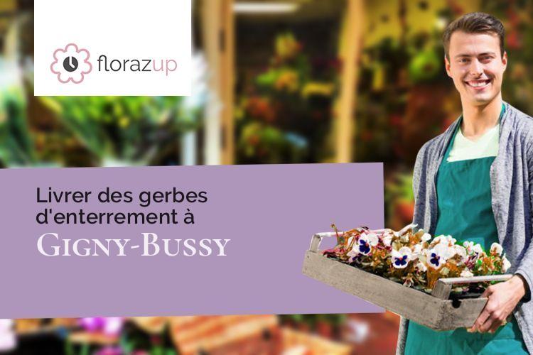 coupes de fleurs pour un deuil à Gigny-Bussy (Marne/51290)