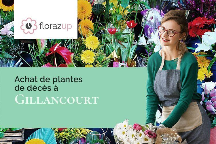gerbes de fleurs pour un deuil à Gillancourt (Haute-Marne/52330)