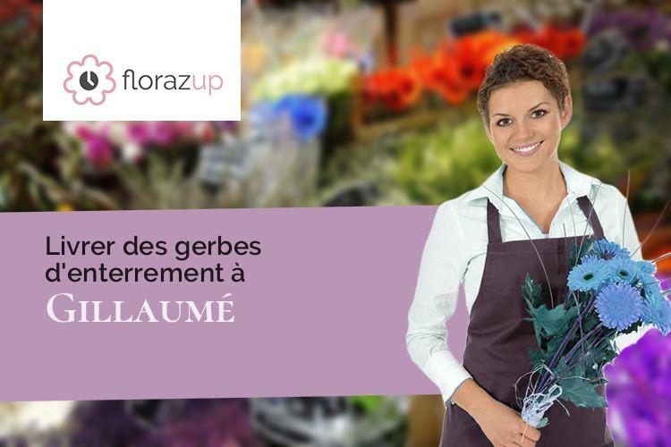 couronnes florales pour un enterrement à Gillaumé (Haute-Marne/52230)