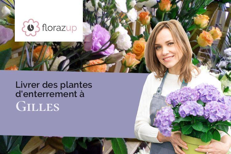 couronnes florales pour un enterrement à Gilles (Eure-et-Loir/28260)