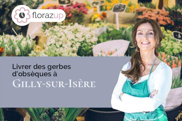 coeur de fleurs pour un enterrement à Gilly-sur-Isère (Savoie/73200)