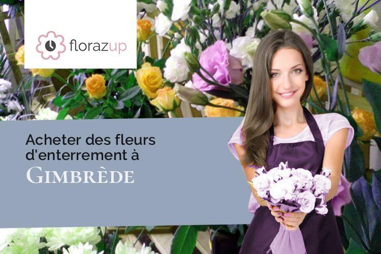 couronnes florales pour un décès à Gimbrède (Gers/32340)