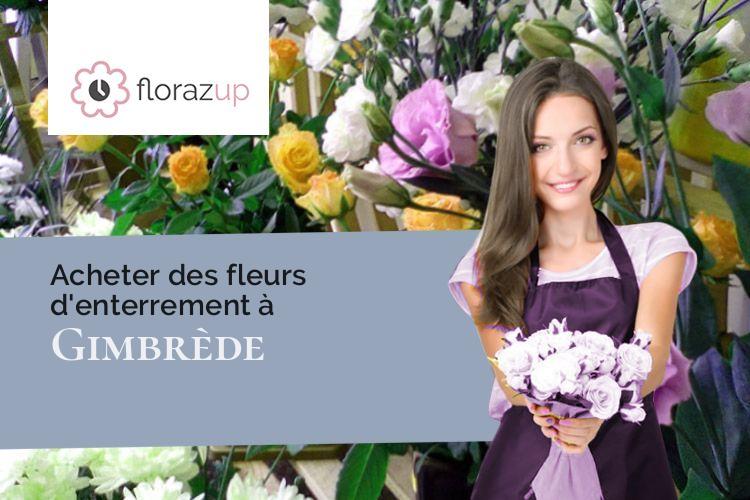 couronnes florales pour un décès à Gimbrède (Gers/32340)