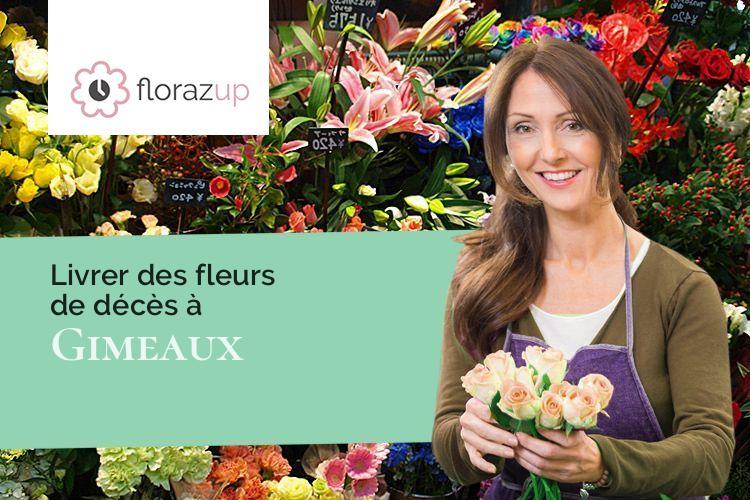 fleurs deuil pour des obsèques à Gimeaux (Puy-de-Dôme/63200)