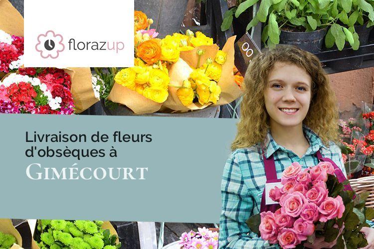 coeurs de fleurs pour un deuil à Gimécourt (Meuse/55260)