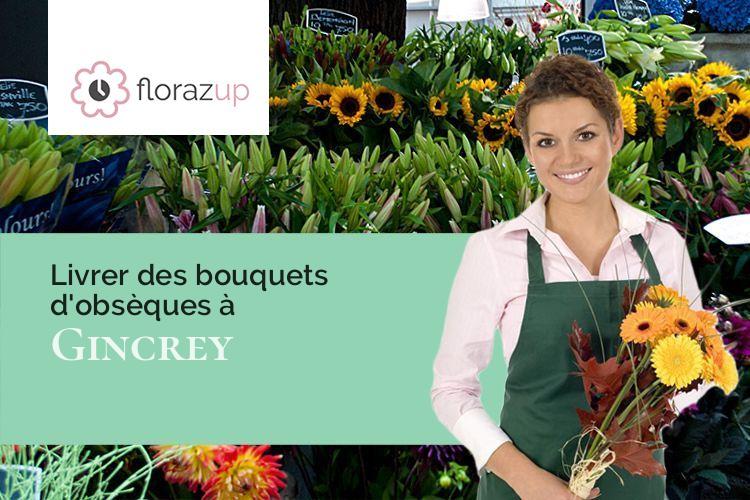 créations de fleurs pour un deuil à Gincrey (Meuse/55400)