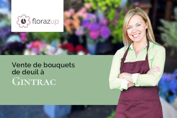 couronnes florales pour un deuil à Gintrac (Lot/46130)