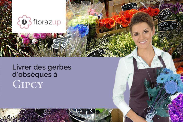 compositions de fleurs pour une crémation à Gipcy (Allier/03210)