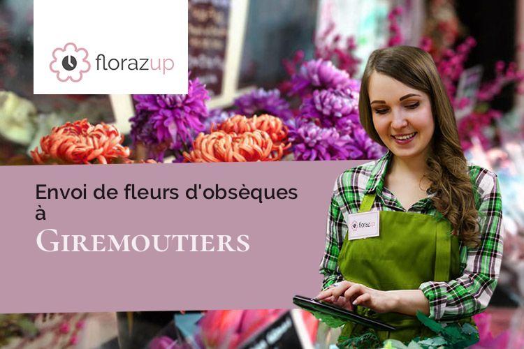 coeurs de fleurs pour un enterrement à Giremoutiers (Seine-et-Marne/77120)