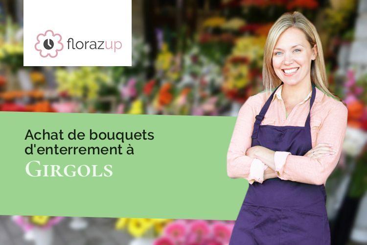 créations florales pour des obsèques à Girgols (Cantal/15310)
