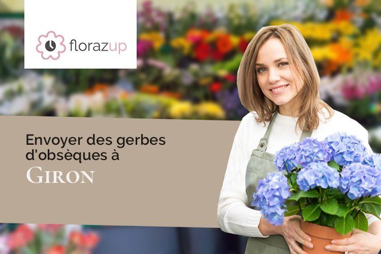 compositions florales pour un enterrement à Giron (Ain/01130)