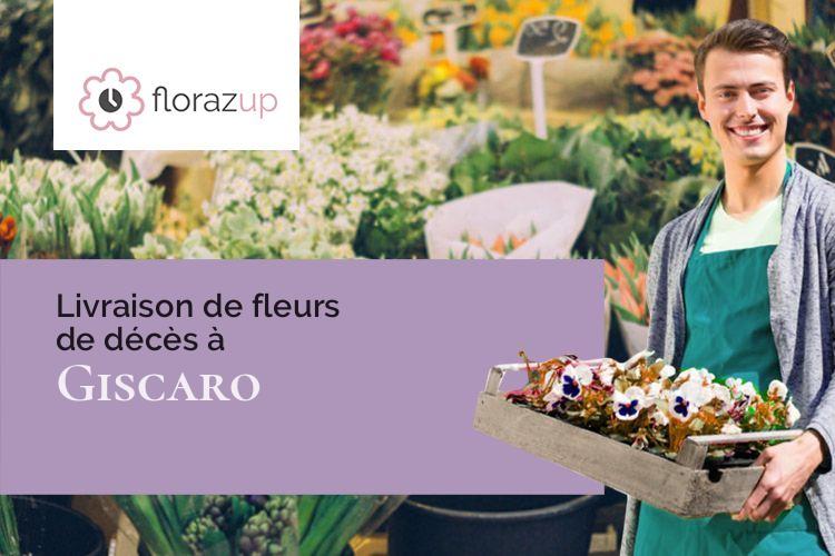 créations de fleurs pour des obsèques à Giscaro (Gers/32200)