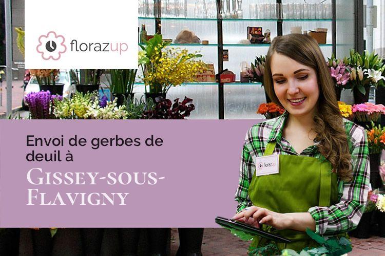 couronnes florales pour une crémation à Gissey-sous-Flavigny (Côte-d'Or/21150)