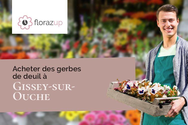 gerbes de fleurs pour des funérailles à Gissey-sur-Ouche (Côte-d'Or/21410)