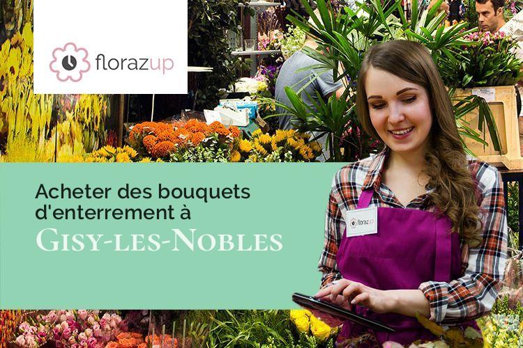 couronnes florales pour un enterrement à Gisy-les-Nobles (Yonne/89140)