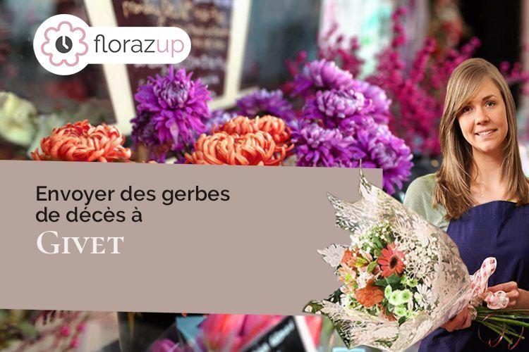 couronnes de fleurs pour une crémation à Givet (Ardennes/08600)