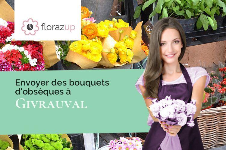 fleurs deuil pour un enterrement à Givrauval (Meuse/55500)