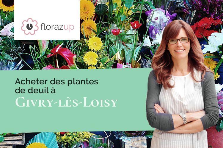 compositions florales pour des funérailles à Givry-lès-Loisy (Marne/51130)