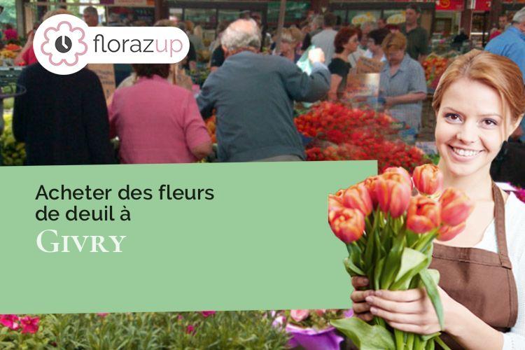 bouquets de fleurs pour une crémation à Givry (Saône-et-Loire/71640)