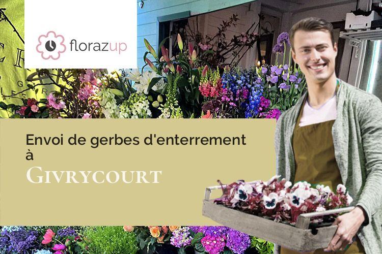 fleurs deuil pour une crémation à Givrycourt (Moselle/57670)