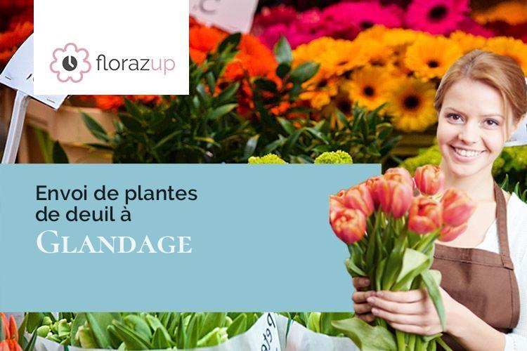 bouquets de fleurs pour un décès à Glandage (Drôme/26410)