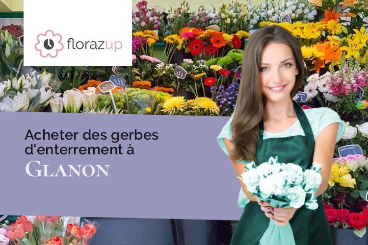 créations florales pour des funérailles à Glanon (Côte-d'Or/21250)