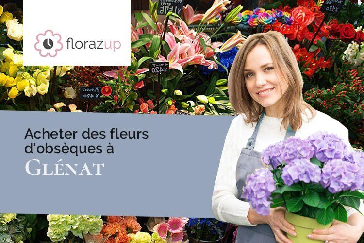coupes de fleurs pour un décès à Glénat (Cantal/15150)