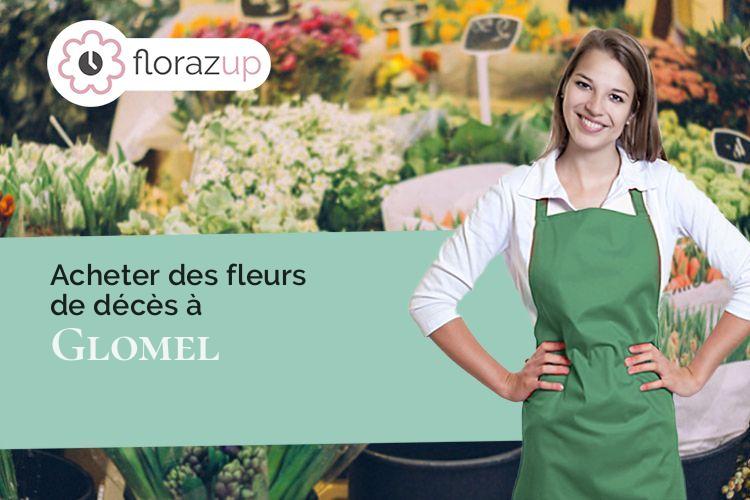 compositions de fleurs pour des obsèques à Glomel (Côtes-d'Armor/22110)
