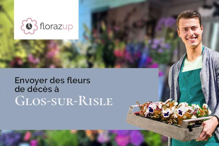 couronnes florales pour des obsèques à Glos-sur-Risle (Eure/27290)