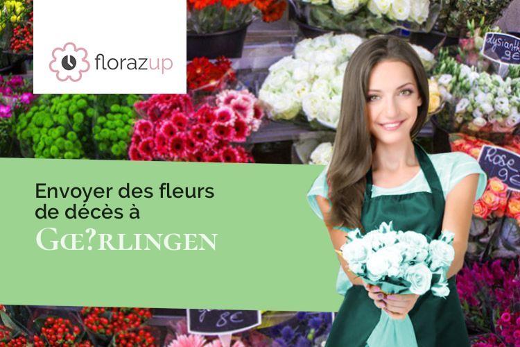 bouquets de fleurs pour des obsèques à Gœ?rlingen (Bas-Rhin/67320)