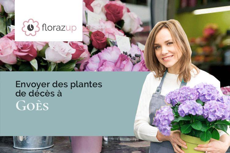 compositions florales pour un deuil à Goès (Pyrénées-Atlantiques/64400)