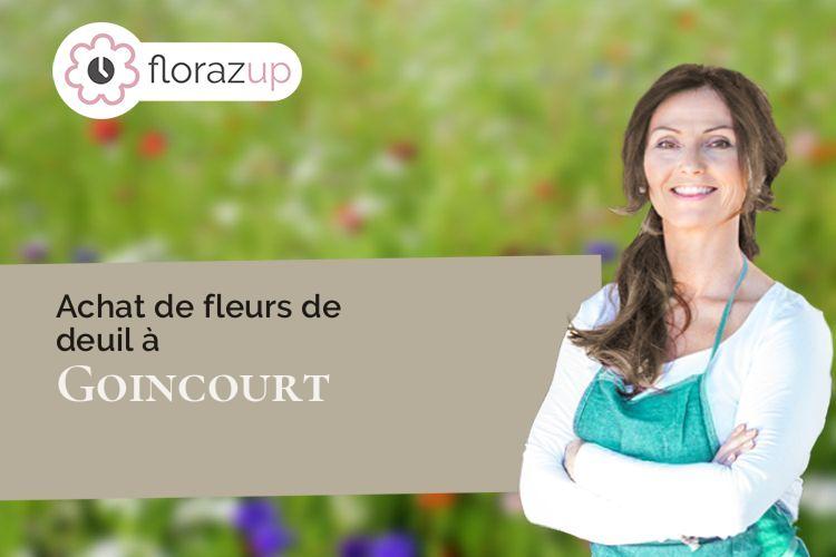 créations florales pour un deuil à Goincourt (Oise/60000)